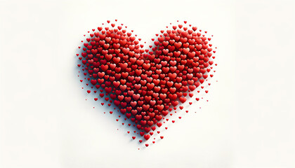Heart made of red hearts - Valentine's Day - Lovers' Day