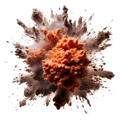 An explosion isolated on transparent background - obrazy, fototapety, plakaty