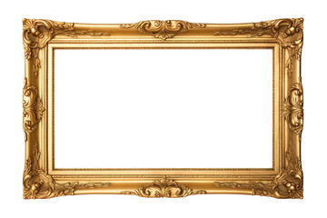 Antique frame isolated on transparent background