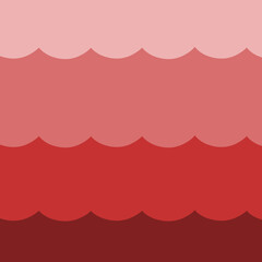 A pattern with various shade of red waves, perfect for wallpaper, background, seamless on Valentine's Day