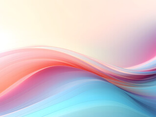 Illustration of the abstract colorful wavy line with space background.