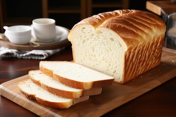 Homemade Fresh White Bread Baking. Easy and Delicious Recipe for Home Kitchen Mastery
