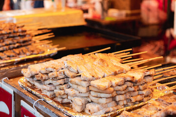 牛串焼き　豚串焼き　鉄板焼き　炭火焼き　屋台　