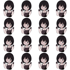 set of cartoon faces