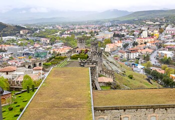 A view of  Akhaltsikhe (Rabati) Castle and the City of Akhaltsikhe, Georgia