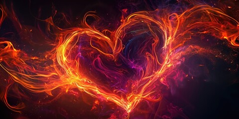 Romantic heart background for Valentine's Day