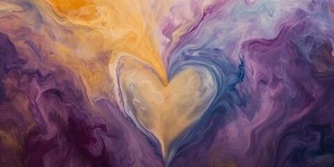 Romantic heart background for Valentine's Day - obrazy, fototapety, plakaty