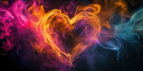 Fototapeta premium Romantic heart background for Valentine's Day