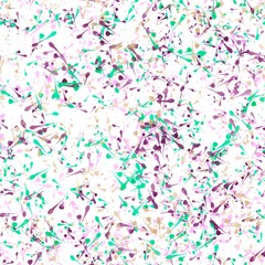 Ink or paint splashes on the white background. Grape, aqua marine, desert sand and dusty lavender colors. Seamless pattern.