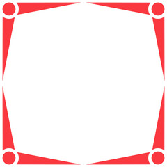red picture frame element