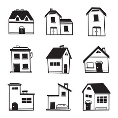 house hand drawn illustration vector