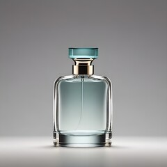 clean and minimalistic glass perfume bottle minimalist
