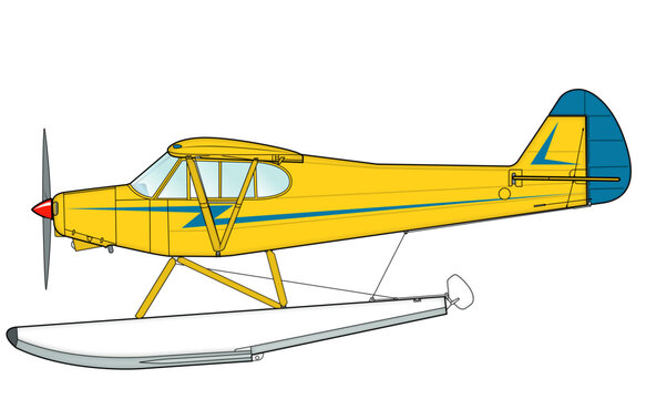 Zweisitziges Wasserflugzeug