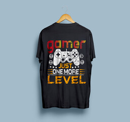 Gaming t-shirt design. typography t-shirt design. © DDM ATIQ