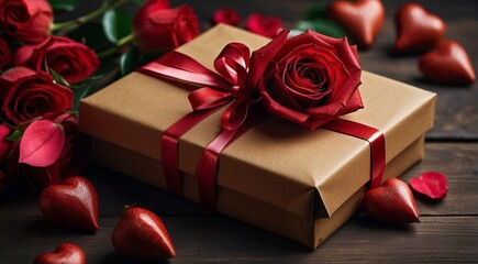 valentines day gifts background, happy gifts, valentines day scene, gifts for valenitnes day, colored gifts with roses