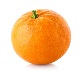 Tangerine, mandarin or clementine on white background