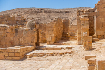 イスラエルのネゲヴ砂漠地方にある世界遺産マムシト遺跡