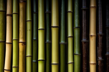 Background green bamboo wood, natural texture.