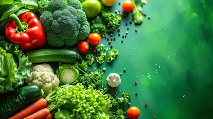 background for vege diet program , vegetable diet