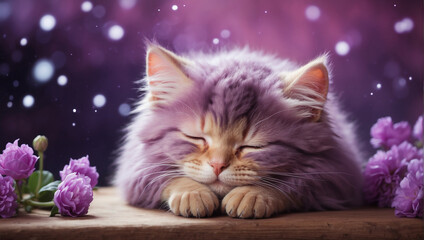 sleeping cat HD wallpaper download