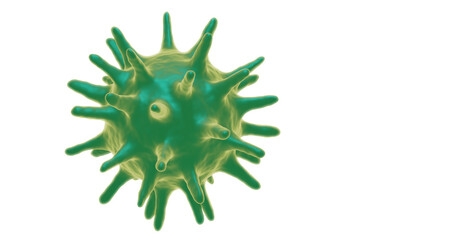 3d render of flu or virus for epidemic disease