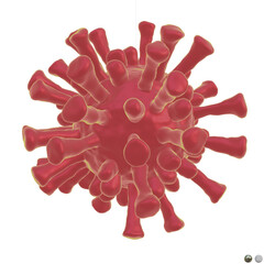 3d render of flu or virus for epidemic disease