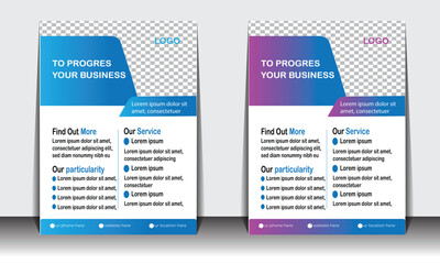 flyer design and template design