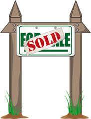 Property sold sign board