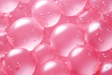 abstract plastic pink bubbles 3d render background 