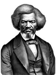 Frederick Douglass portrait, generative AI	
