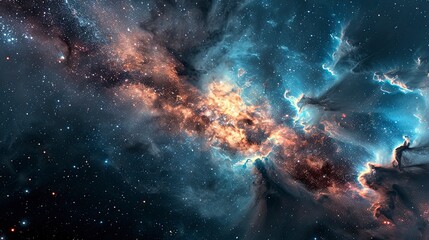 Abstract Milky Way Galaxy Background Purpose, Background Banner HD