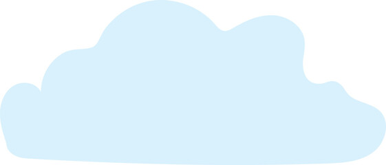 Blue Cloud Vector Cute