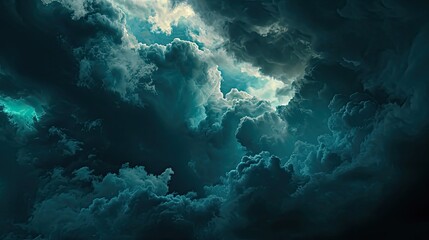 Fototapeta na wymiar Background of a dark sky in many tones of navy blue
