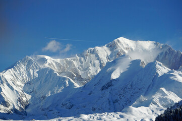 Fototapeta na wymiar Mont Blanc after snowfall