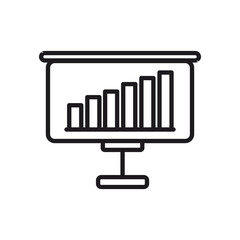 screen icons and bar graphs