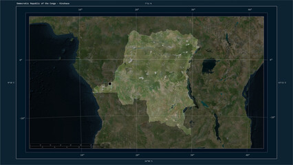 Democratic Republic of the Congo composition. High-res satellite map © zelwanka