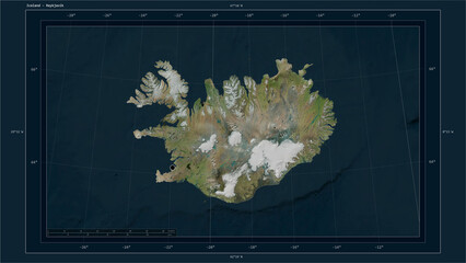 Iceland composition. High-res satellite map © zelwanka