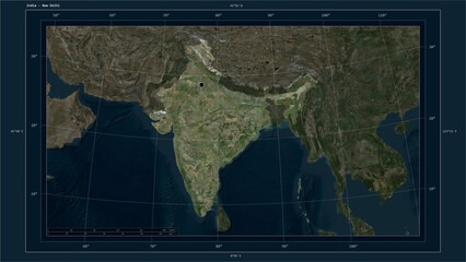India composition. High-res satellite map © zelwanka