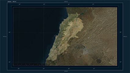Lebanon composition. High-res satellite map © zelwanka
