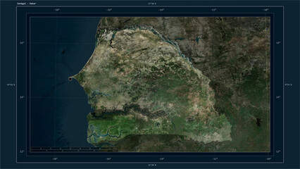 Senegal composition. High-res satellite map © zelwanka