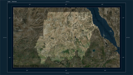 Sudan composition. High-res satellite map © zelwanka