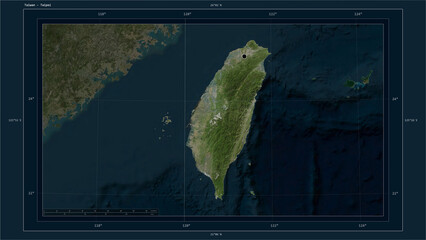 Taiwan composition. High-res satellite map © zelwanka