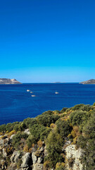 Fototapeta na wymiar travel Italy Turkey Mediterranean vacation sea mountains dream hotel blue historical sky pool 