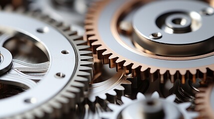 Intricate Watch Mechanism Macro Photography