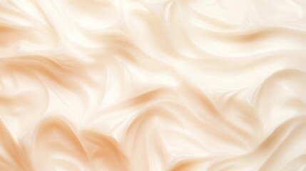Peach color cream texture. Abstract background. Smeared cream design surface.