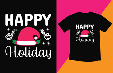 Christmas typography T shirt Design