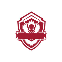 Red Luxurious Emblem Illustration