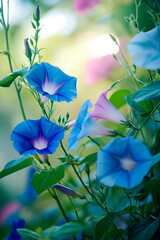 Flor Glória-da-manhã na natureza - Fundo de tela