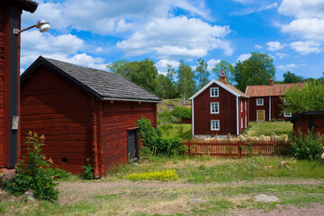 Historical hamlet in Stensjo by, Sweden