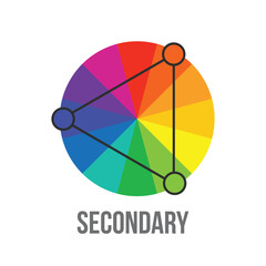 Hue Tint Shade triangle color icon